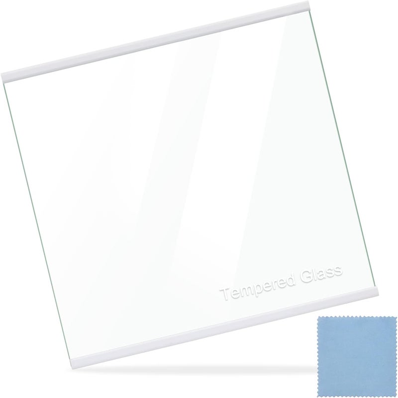 FBULWSEC W11130203 Freezer Glass Shelf, Freezer Shelf Replacement, Fridge Tempered Glass Freezer Shelf for Whirlpool Refrigerator (AP6262440) Replaces W10527849, WPW10527849, 4545866, PS12347522, W10773887 - Image 1